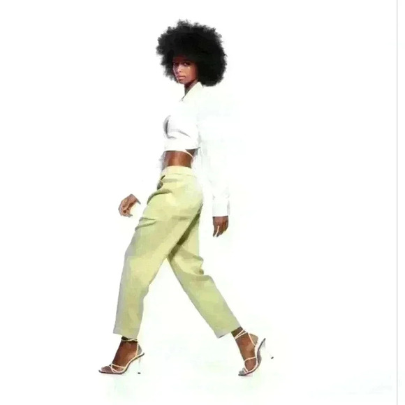 ZARA BEIGE  PANTS WITH POCKETS size small - Picture 1 of 4